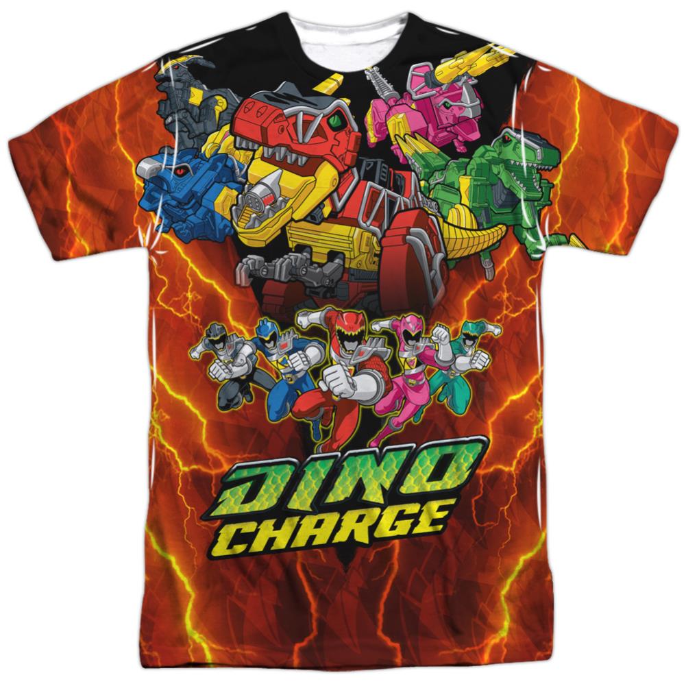 Mighty Morphin Power Rangers Zord Power Men's Regular Fit Polyester Short-Sleeve T-Shirt