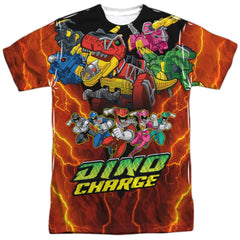 Mighty Morphin Power Rangers Zord Power Men's Regular Fit Polyester Short-Sleeve T-Shirt