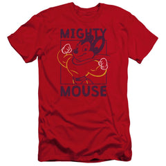 Mighty Mouse Break The Box Men's Ultra-Soft 30/1 Cotton Slim Short-Sleeve T-Shirt