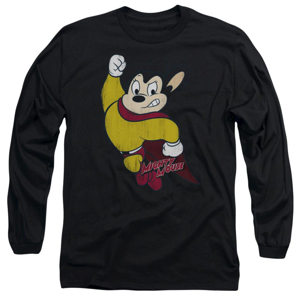 Mighty Mouse Classic Hero Men's 18/1 Cotton Long-Sleeve T-Shirt
