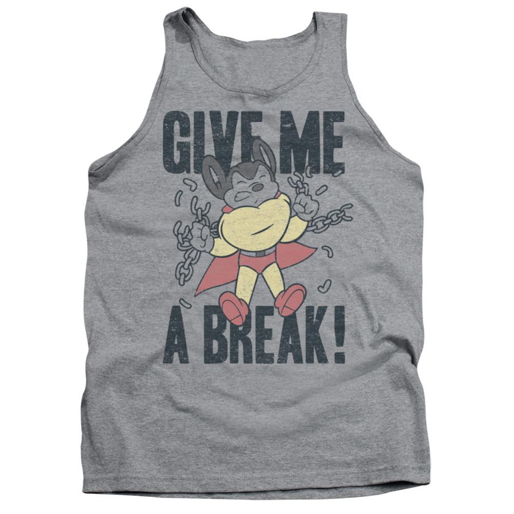 Mighty Mouse Give Me A Break Men's 18/1 Cotton Tank Top