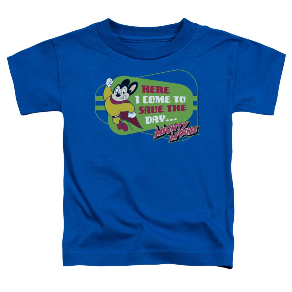 Mighty Mouse Here I Come Toddler 18/1 Cotton Short-Sleeve T-Shirt