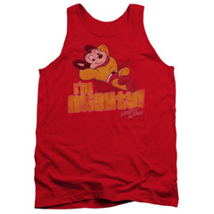 Mighty Mouse I'm Mighty Men's 18/1 Cotton Tank Top