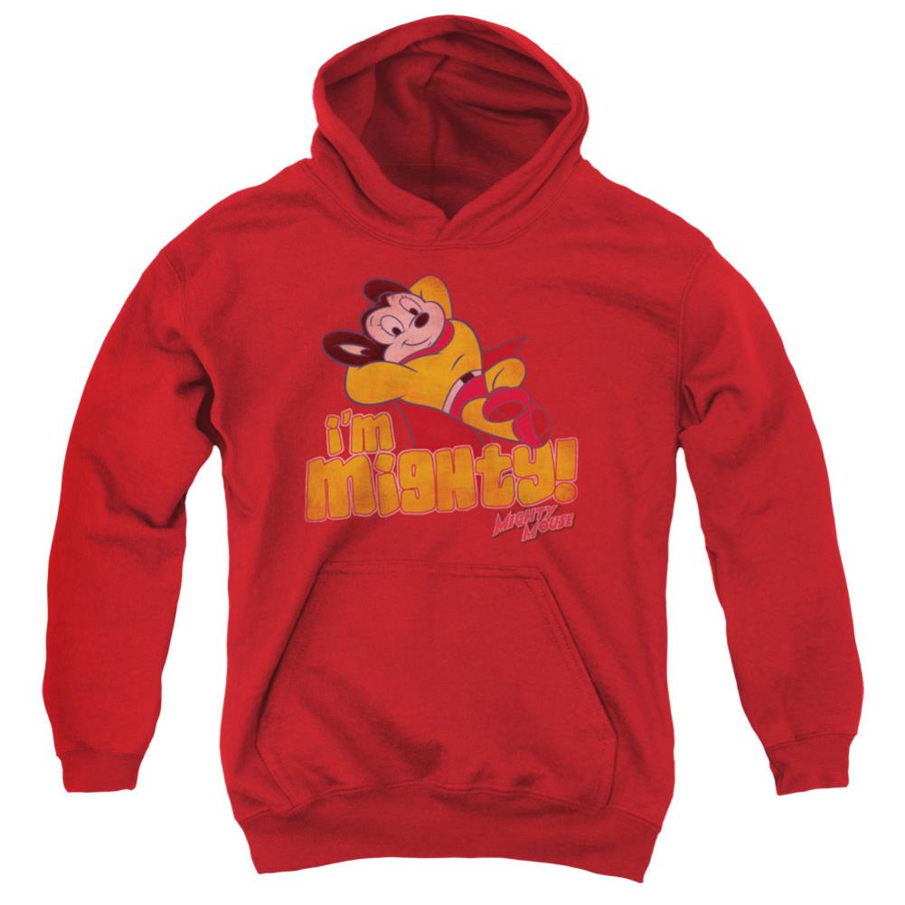 Mighty Mouse I'm Mighty Youth Cotton Poly Pull-Over Hoodie
