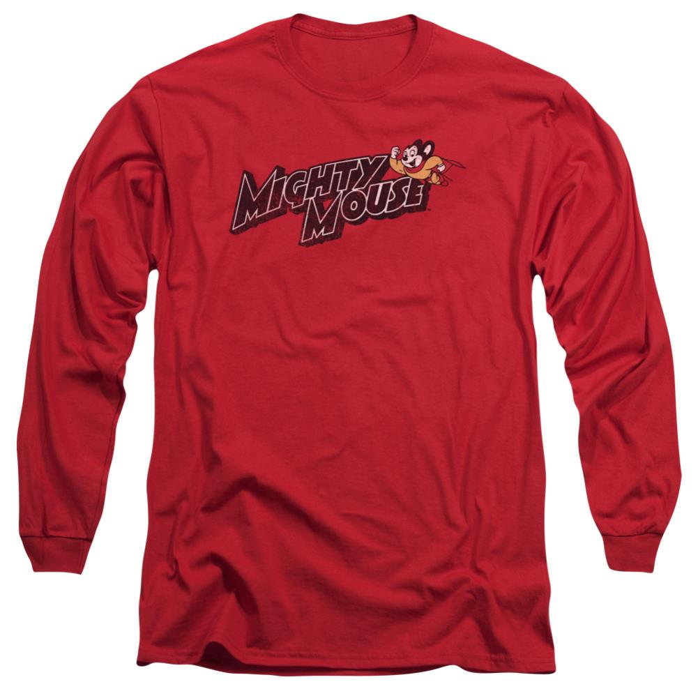 Mighty Mouse Might Logo Men's 18/1 Cotton Long-Sleeve T-Shirt