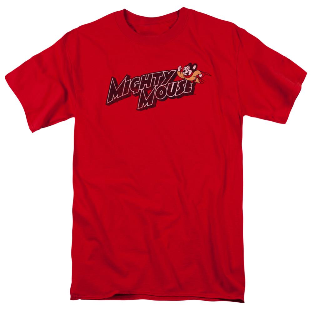 Mighty Mouse Might Logo Men's 18/1 Cotton Short-Sleeve T-Shirt