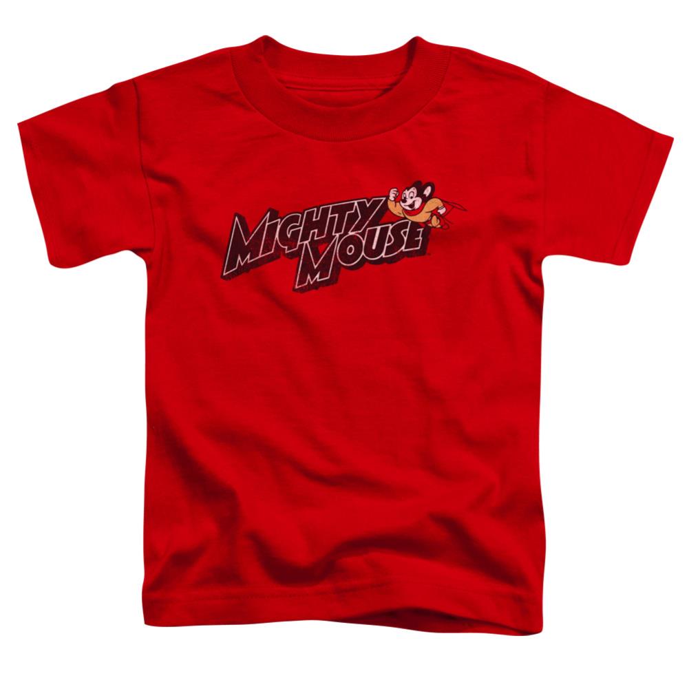Mighty Mouse Might Logo Toddler 18/1 Cotton Short-Sleeve T-Shirt