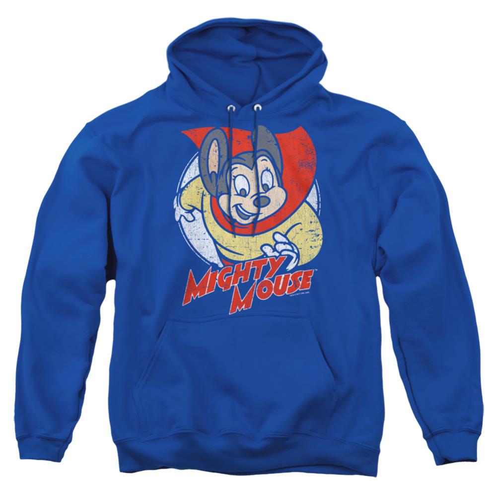 Mighty Mouse Mighty Circle Men's Pull-Over 75 25 Poly Hoodie