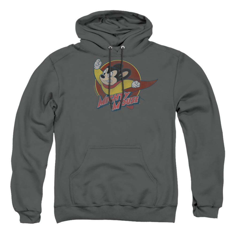 Mighty Mouse Mighty Circle Men's Pull-Over 75 25 Poly Hoodie