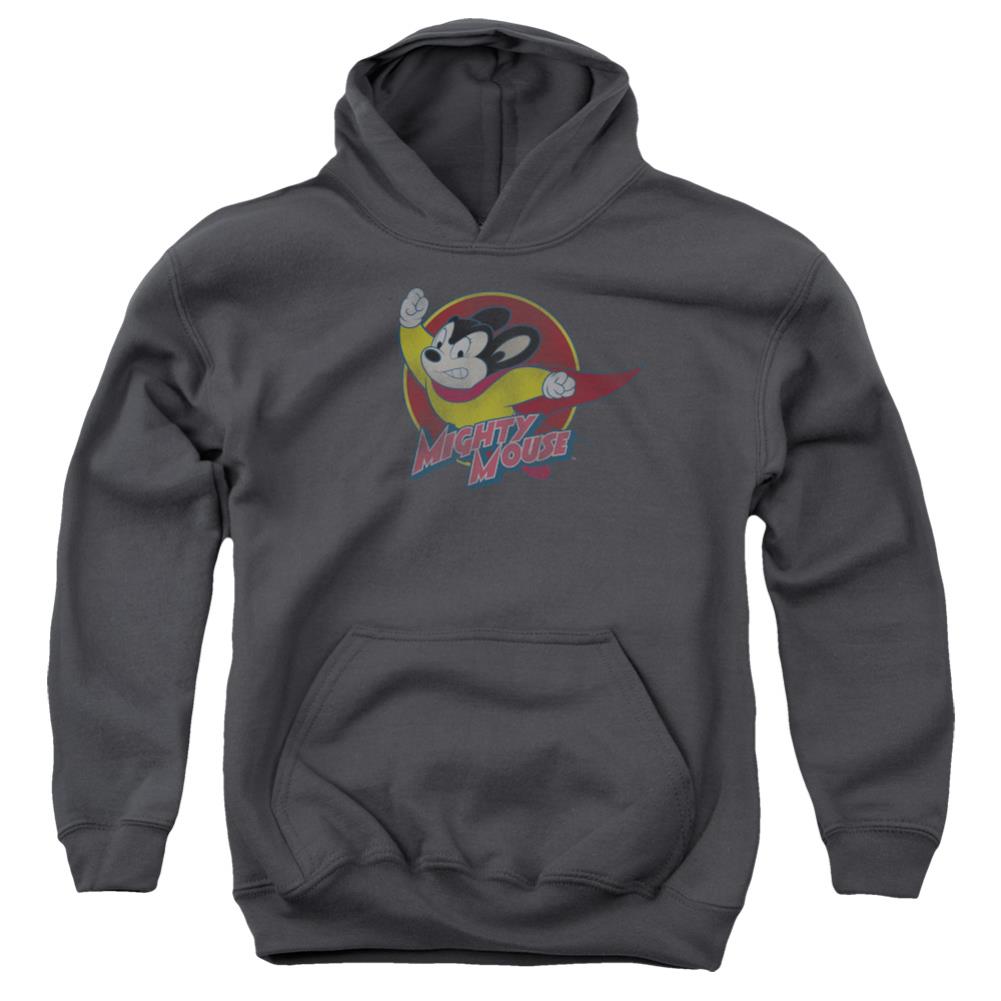 Mighty Mouse Mighty Circle Youth Cotton Poly Pull-Over Hoodie