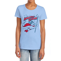 Mighty Mouse Mighty Flag Women's 18/1 Cotton Short-Sleeve T-Shirt