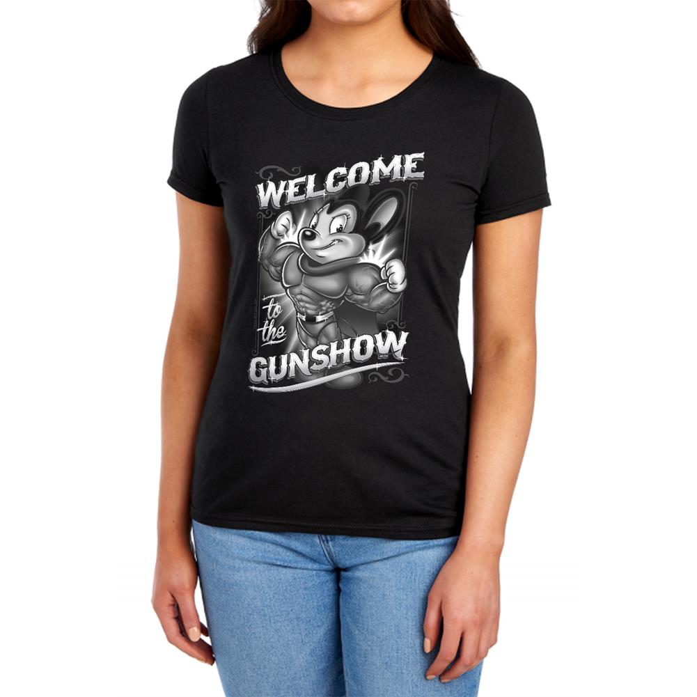 Mighty Mouse Mighty Gunshow Women's 18/1 Cotton Short-Sleeve T-Shirt