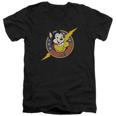 Mighty Mouse Mighty Hero Men's 30/1 Cotton Slim V-Neck T-Shirt