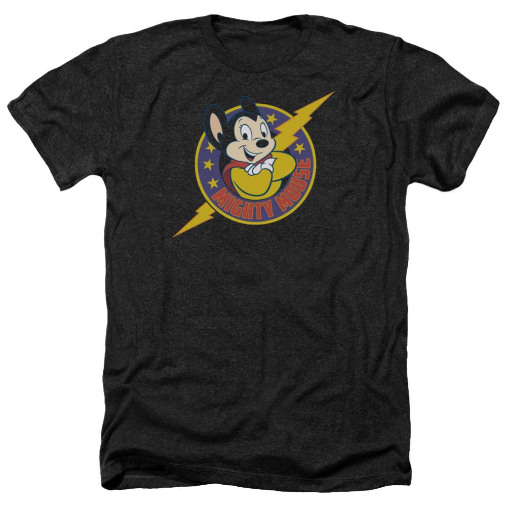 Mighty Mouse Mighty Hero Men's 30/1 Heather 60 40 Poly Short-Sleeve T-Shirt