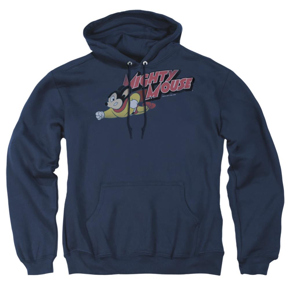 Mighty Mouse Mighty Retro Men's Pull-Over 75 25 Poly Hoodie