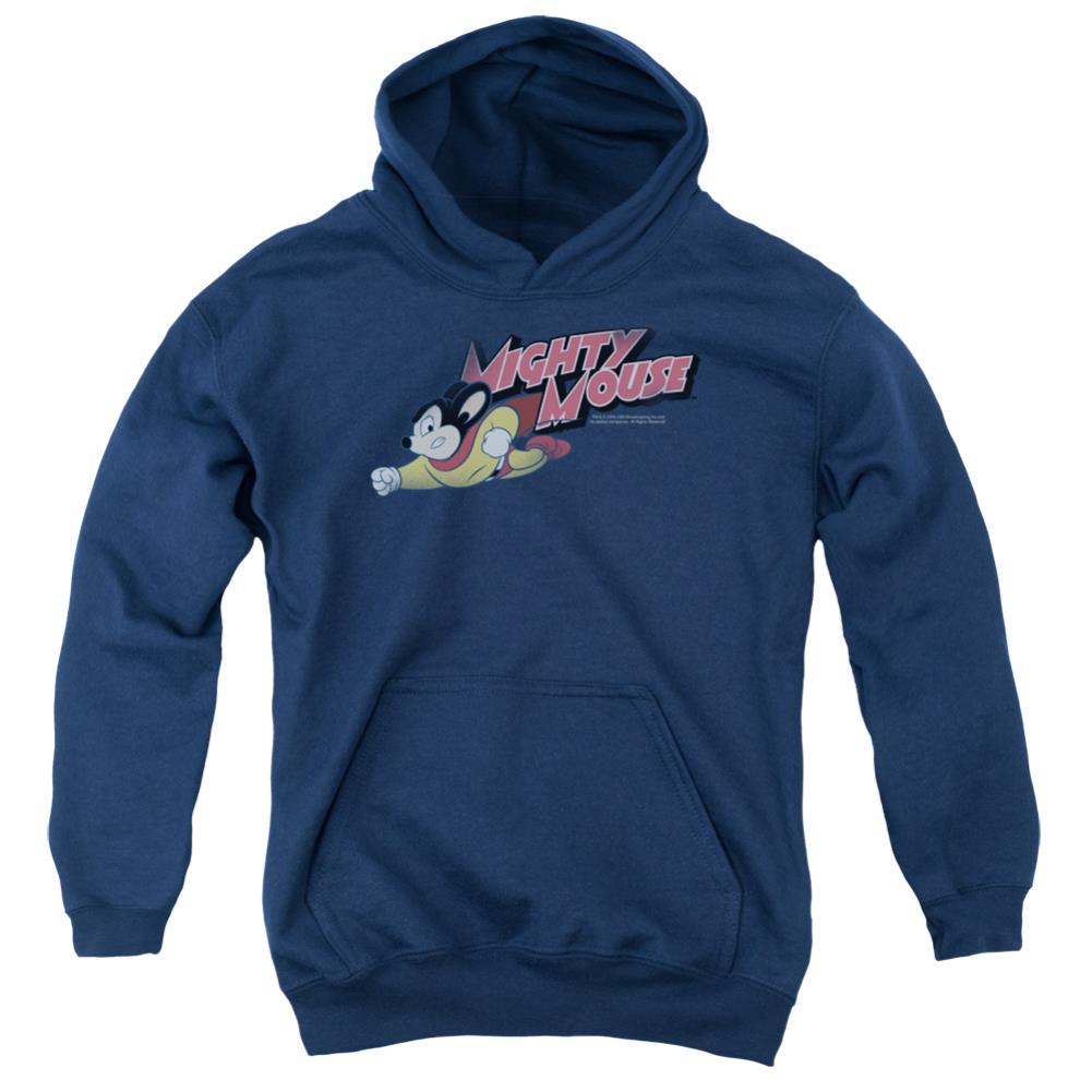 Mighty Mouse Mighty Retro Youth Cotton Poly Pull-Over Hoodie