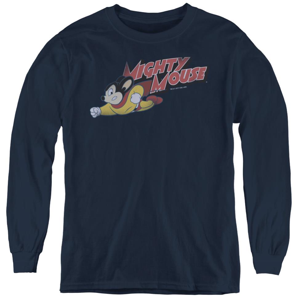 Mighty Mouse Mighty Retro Youth Long-Sleeve T-Shirt