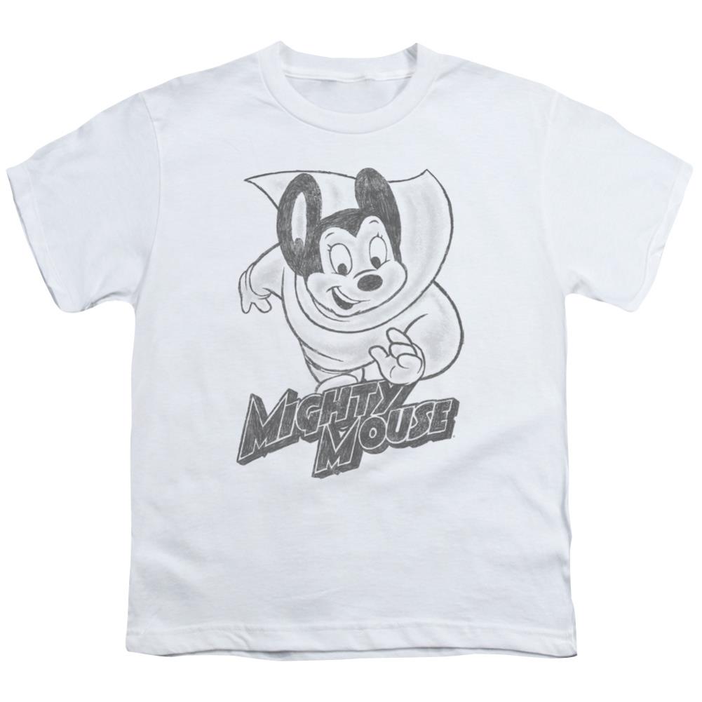 Mighty Mouse Mighty Sketch Youth 18/1 100% Cotton Short-Sleeve T-Shirt