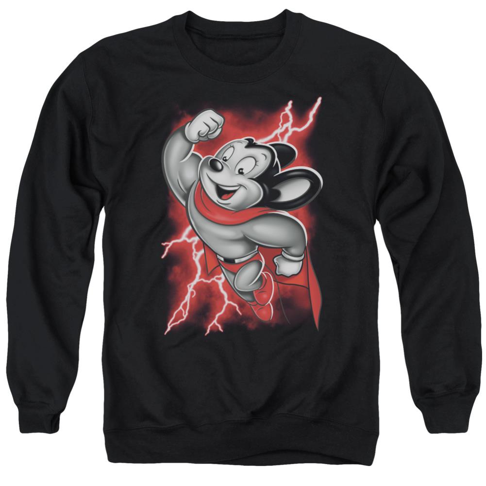 Mighty Mouse Mighty Storm Men's Crewneck 50 50 Poly Long-Sleeve T-Shirt