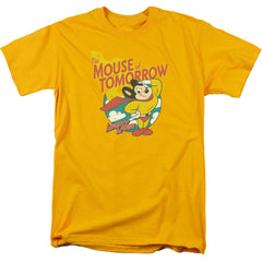 Mighty Mouse Mouse Of Tomorrow Men's 18/1 Cotton Short-Sleeve T-Shirt