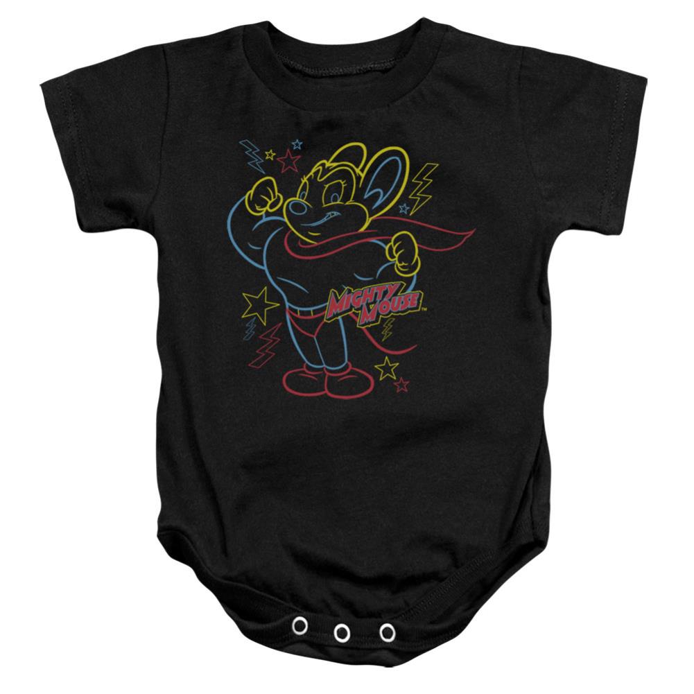 Mighty Mouse Neon Hero Infant's Cotton SS Snapsuit