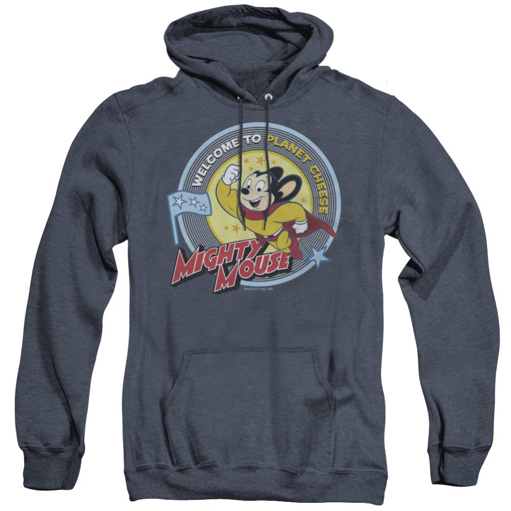 Mighty Mouse Planet Cheese Men's Pull-Over Hoodie