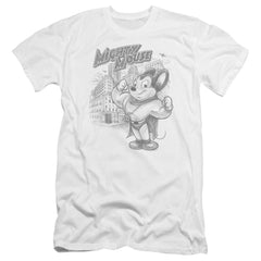 Mighty Mouse Protect And Serve Men's Ultra-Soft 30/1 Cotton Slim Short-Sleeve T-Shirt
