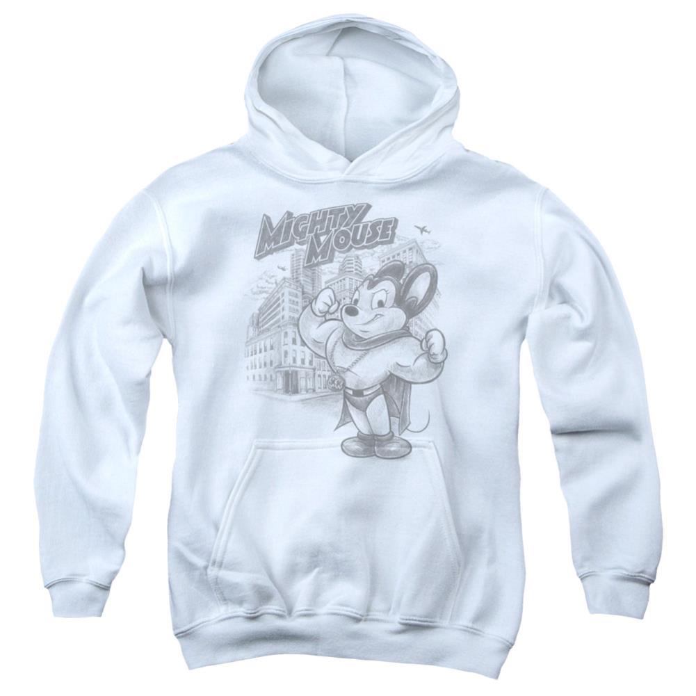 Mighty Mouse Protect And Serve Youth Cotton Poly Pull-Over Hoodie