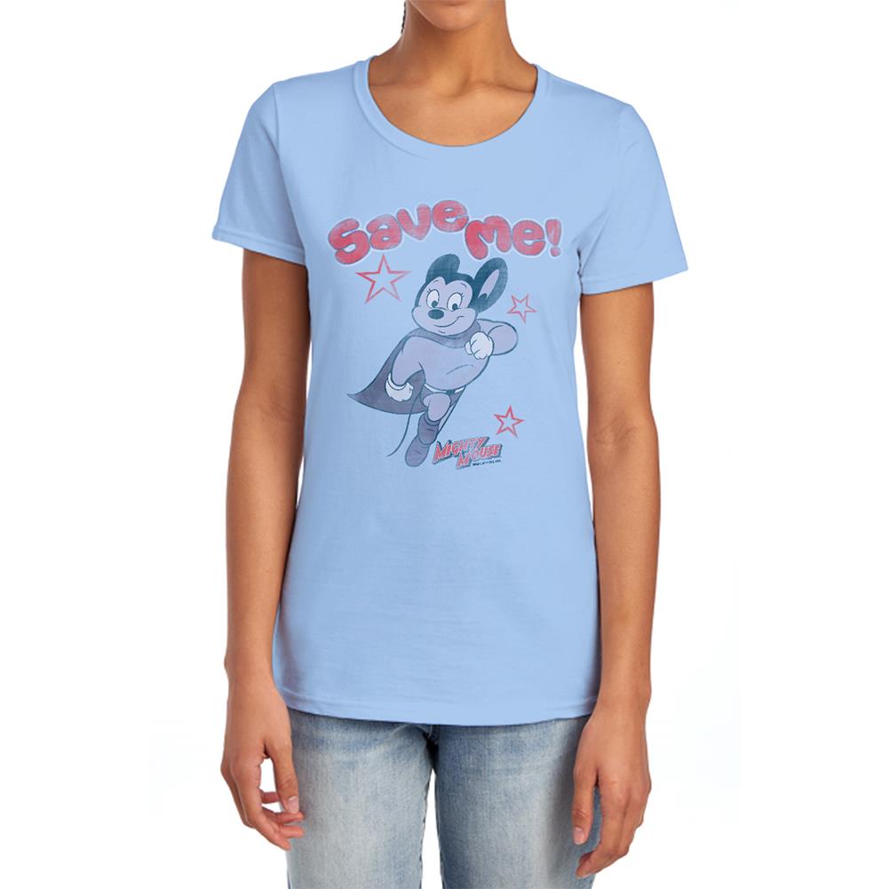 Mighty Mouse Save Me Women's 18/1 Cotton Short-Sleeve T-Shirt