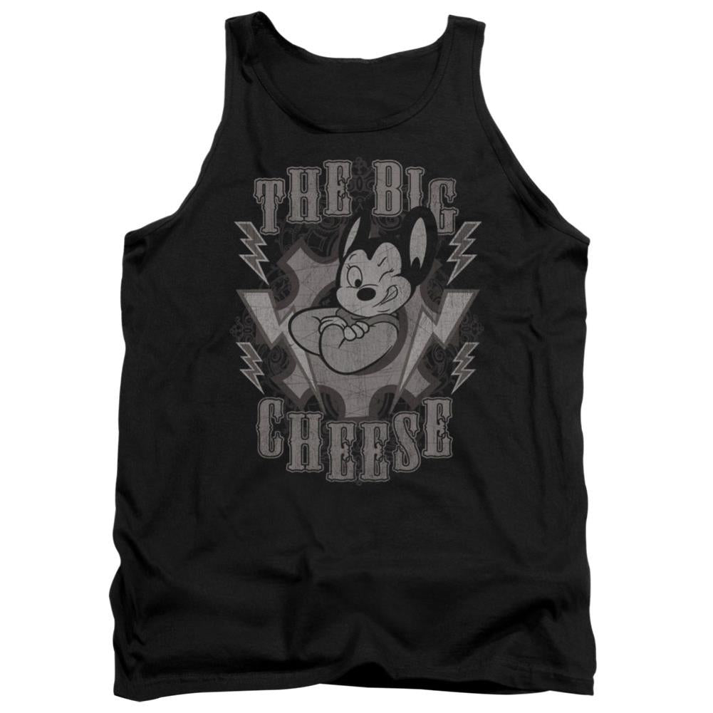 Mighty Mouse The Big Cheese Men's 18/1 Cotton Tank Top