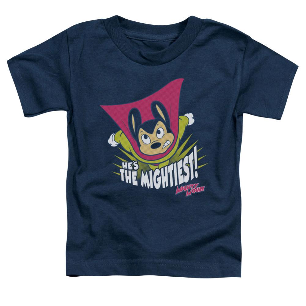 Mighty Mouse The Mightiest Toddler 18/1 Cotton Short-Sleeve T-Shirt