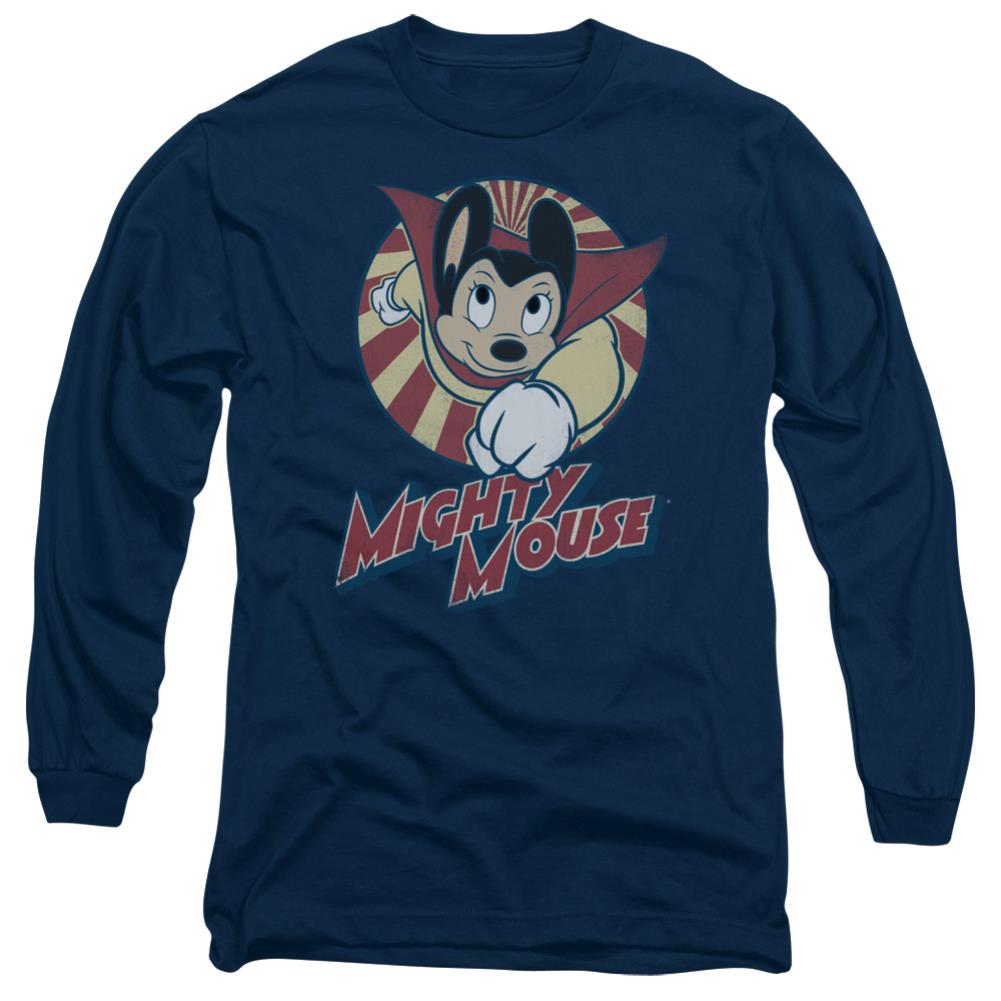 Mighty Mouse The One The Only Men's 18/1 Cotton Long-Sleeve T-Shirt