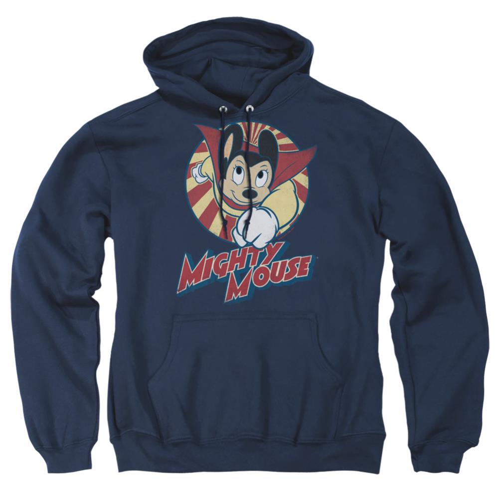 Mighty Mouse The One The Only Men's Pull-Over 75 25 Poly Hoodie