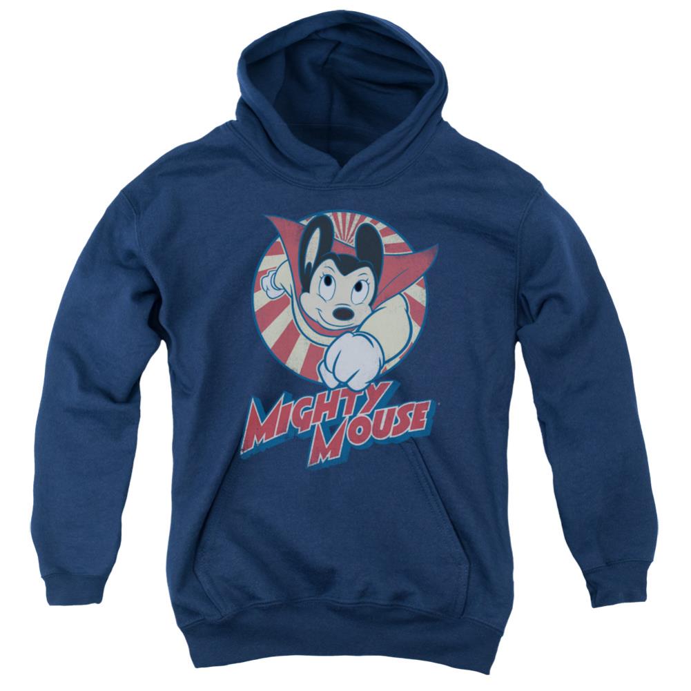 Mighty Mouse The One The Only Youth Cotton Poly Pull-Over Hoodie