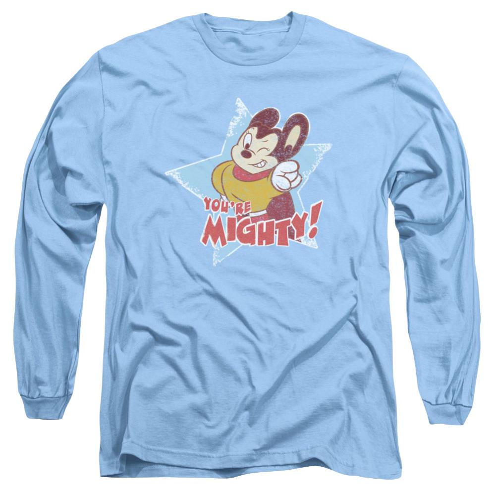 Mighty Mouse You're Mighty Men's 18/1 Cotton Long-Sleeve T-Shirt