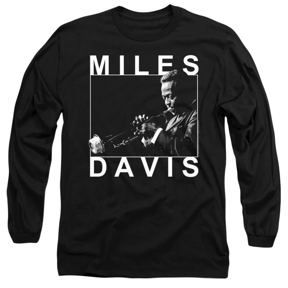 Miles Davis Monochrome Men's 18/1 Cotton Long-Sleeve T-Shirt