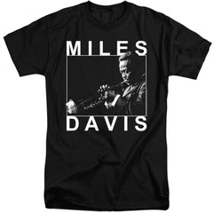 Miles Davis Monochrome Men's 18/1 Tall Cotton Short-Sleeve T-Shirt