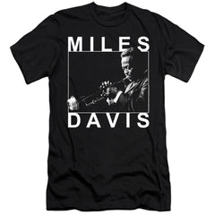 Miles Davis Monochrome Men's Ultra-Soft 30/1 Cotton Slim Short-Sleeve T-Shirt