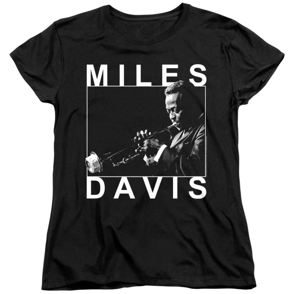 Miles Davis Monochrome Women's 18/1 Cotton Short-Sleeve T-Shirt