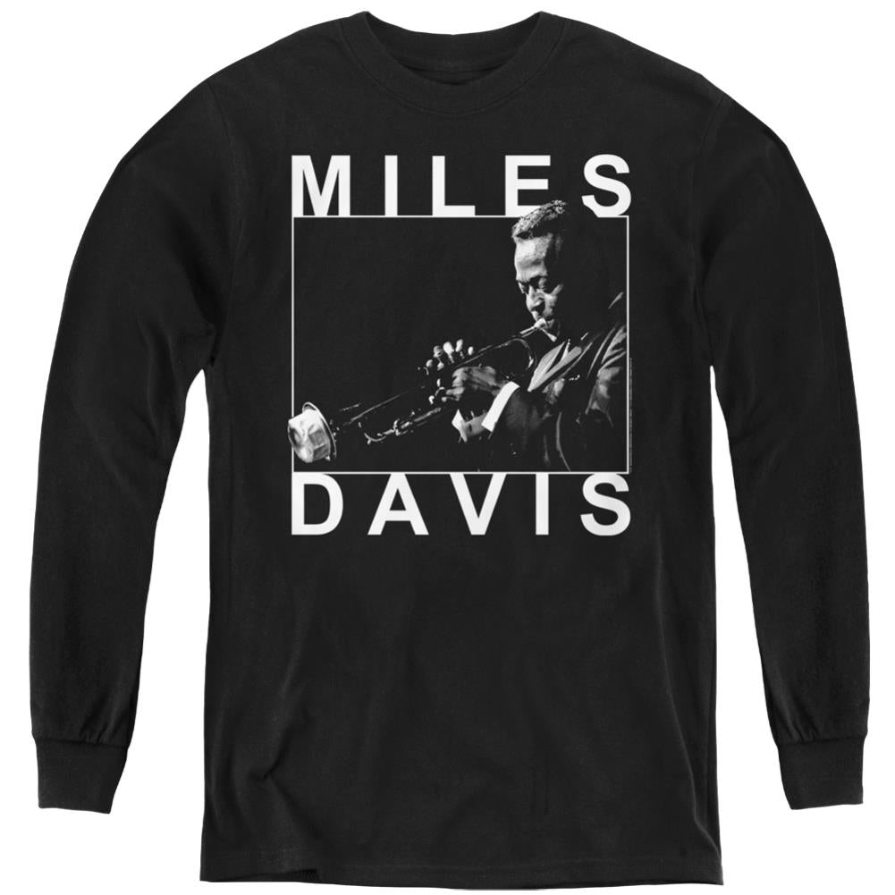 Miles Davis Monochrome Youth Long-Sleeve T-Shirt