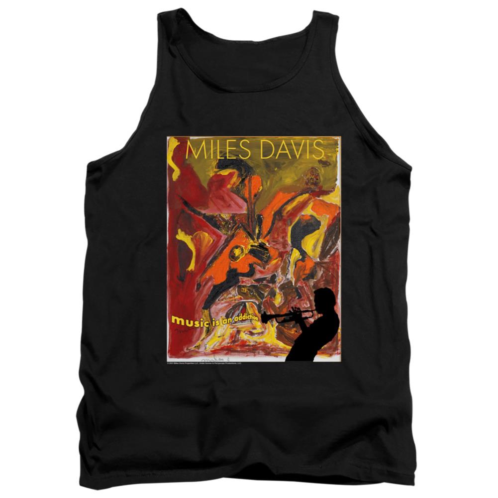 Miles Davis Music Is An Addiction Men's 18/1 Cotton Tank Top