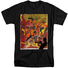 Miles Davis Music Is An Addiction Men's 18/1 Tall Cotton Short-Sleeve T-Shirt