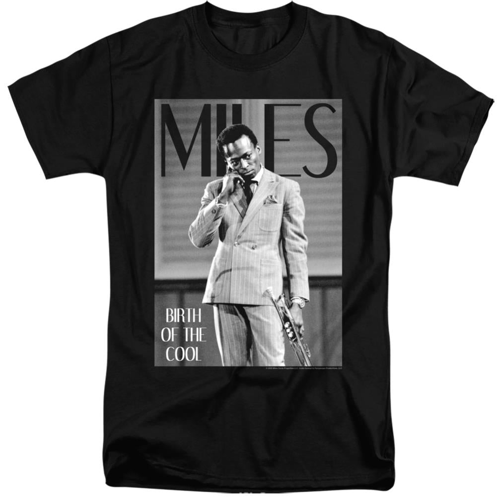 Miles Davis Simply Cool Men's 18/1 Tall Cotton Short-Sleeve T-Shirt