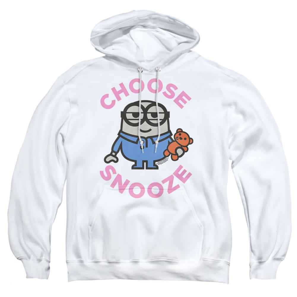 Minions Choose Snooze Men's Pull-Over 75 25 Poly Hoodie