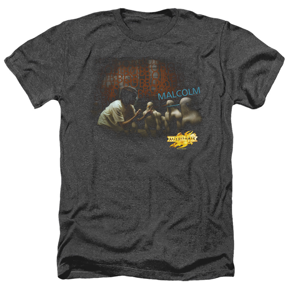 Mirrormask Bob Malcolm Men's 30/1 Heather 60 40 Poly Short-Sleeve T-Shirt