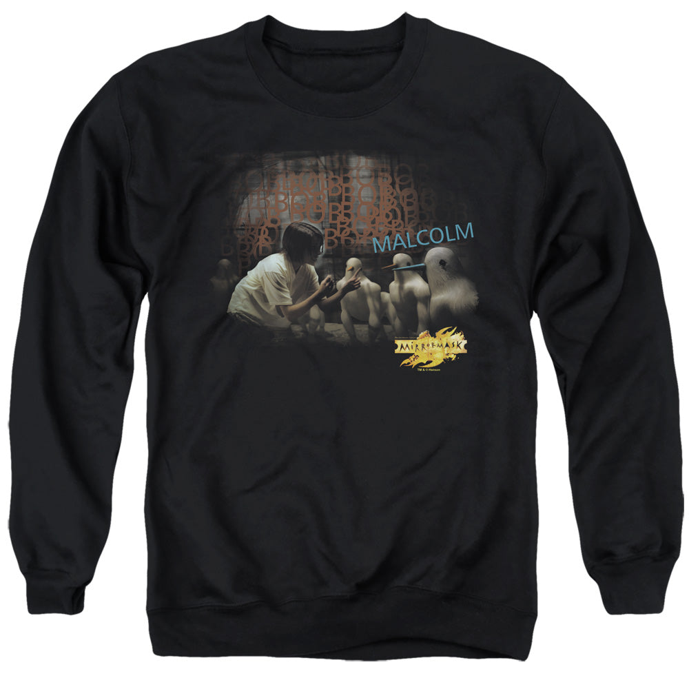 Mirrormask Bob Malcolm Men's Crewneck 50 50 Poly Long-Sleeve T-Shirt