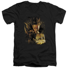 Mirrormask Queen Of Shadows Men's 30/1 Cotton Slim V-Neck T-Shirt