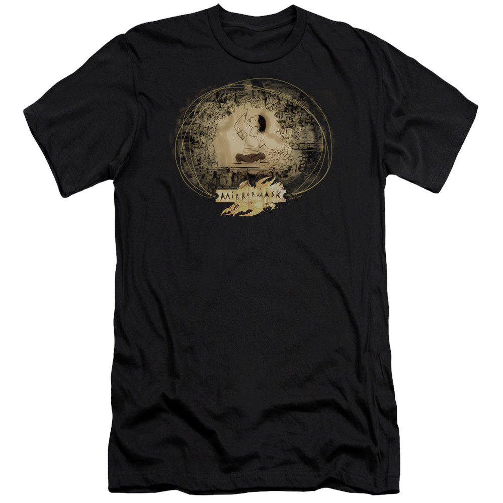 Mirrormask Sketch Men's Ultra-Soft 30/1 Cotton Slim Short-Sleeve T-Shirt