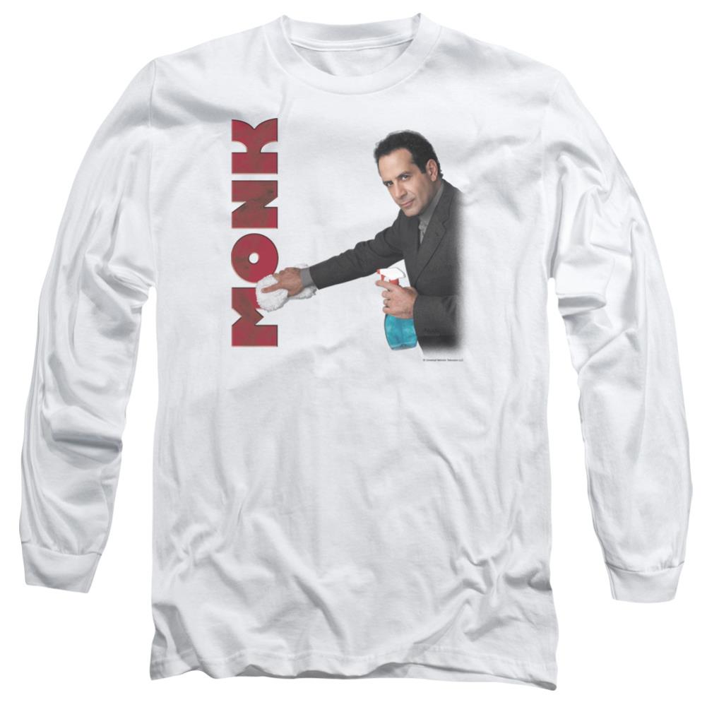 Monk Clean Up Men's 18/1 Cotton Long-Sleeve T-Shirt