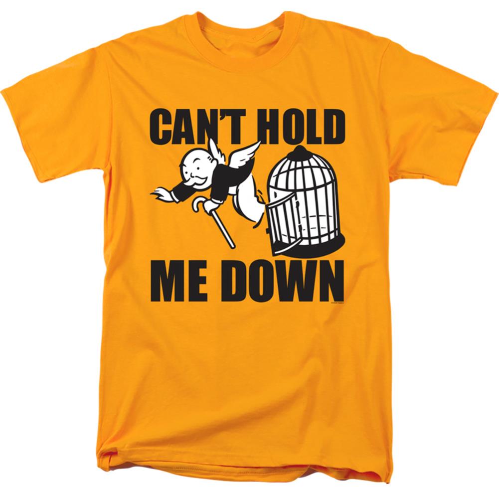 Monopoly Cant Hold Me Down No Logo Men's 18/1 Cotton Short-Sleeve T-Shirt